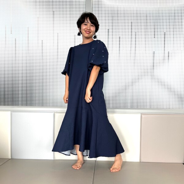 40%オフクーポン配布中】新色登場♪エンボス生地 × Pear l× パフスリ 
