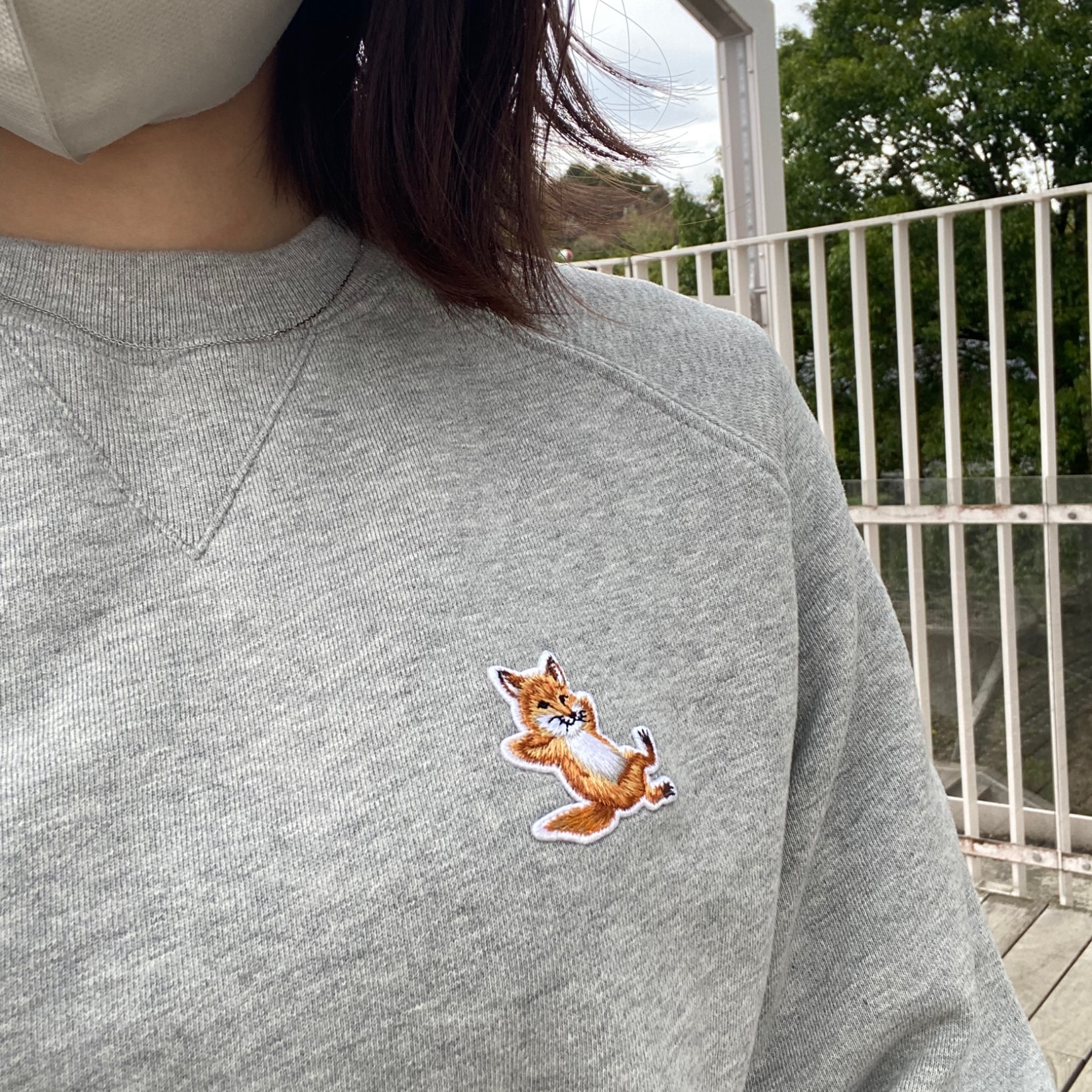 スウェット・トレーナー Maison Kitsune' Felpa Chillax Fox In Cotone メゾンキツネ MAISON KITSUNE メンズ スウェットトレーナー