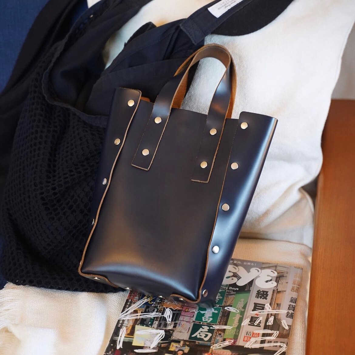 Hender Scheme (エンダースキーマ) assemble hand bag tall S