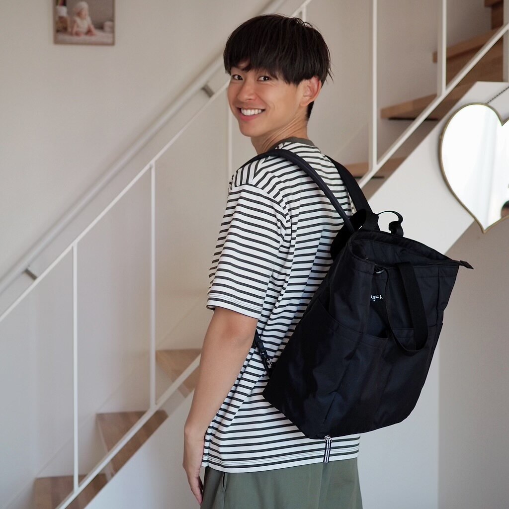☆未使用級☆アニエスベー　ペアレンツバック　マザーズバック　AC12 E BAG AC12 E BAG ペアレンツバッグ（マザーズバッグ） | アニエスベー