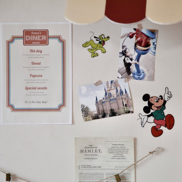 送料無料】ディズニー DISNEY レトロディズニー ミッキーマウス 貼って  