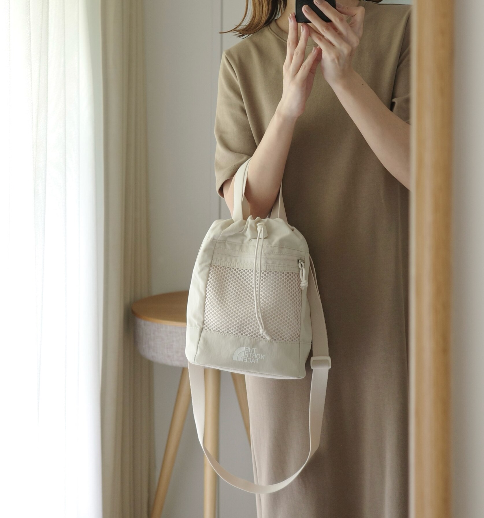 ☆配送無料☆[THE NORTH FACE] NN2PR14 LINDEN MESH BUCKET BAG MINI