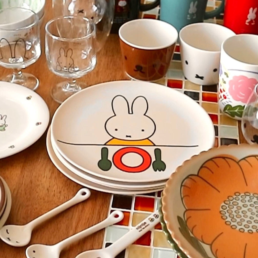 あす楽】ミッフィー プレートセット MIFFY BAMBOO PLATES SET OF 4