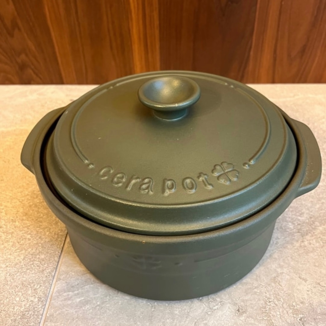 日本製 セラポット 4色 送料無料 空焚きOK 土鍋風 高温調理・保温対応