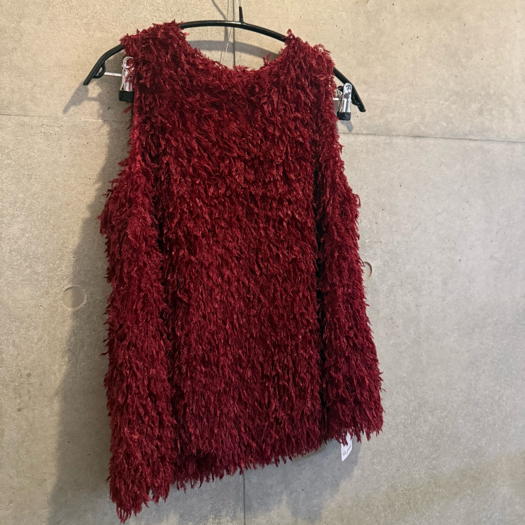 【半額クーポン対象】フェザーフリンジ ノースリーブ チュニック Aライン トップス 体型カバー 大人かわいい キレイめ レディース 2026春夏新作 秋【atpss24-395】【即納：1-5営業日】【送料無料】メ込2