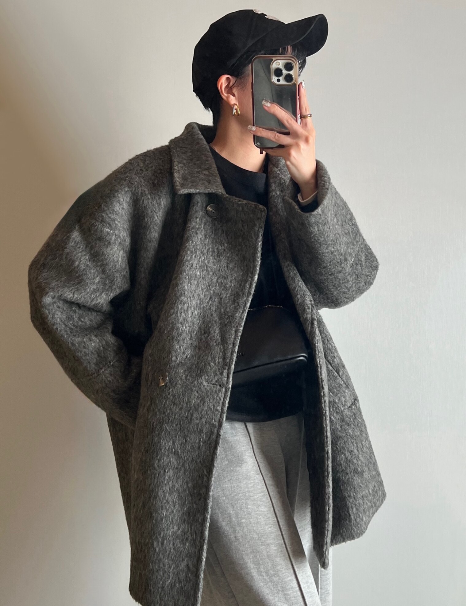 半額クーポン対象】Lajour made in Japan 日本製 Pコート シャギー