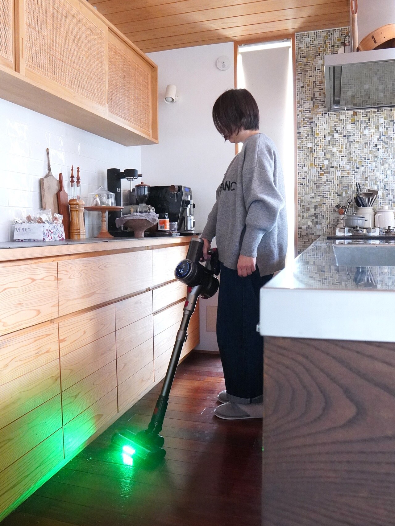 掃除機【楽天12連冠達成！吸引力完全進化65Kpa超強力!革新版グリーン