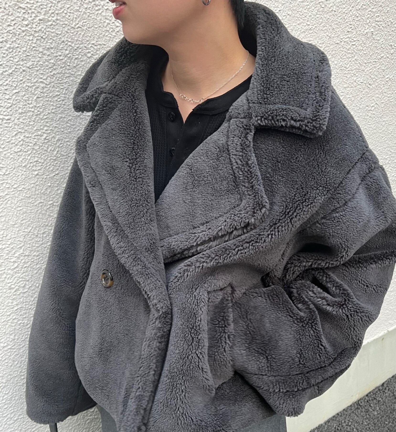 SALE】テディベアショートコート アウター Pコート ピーコート