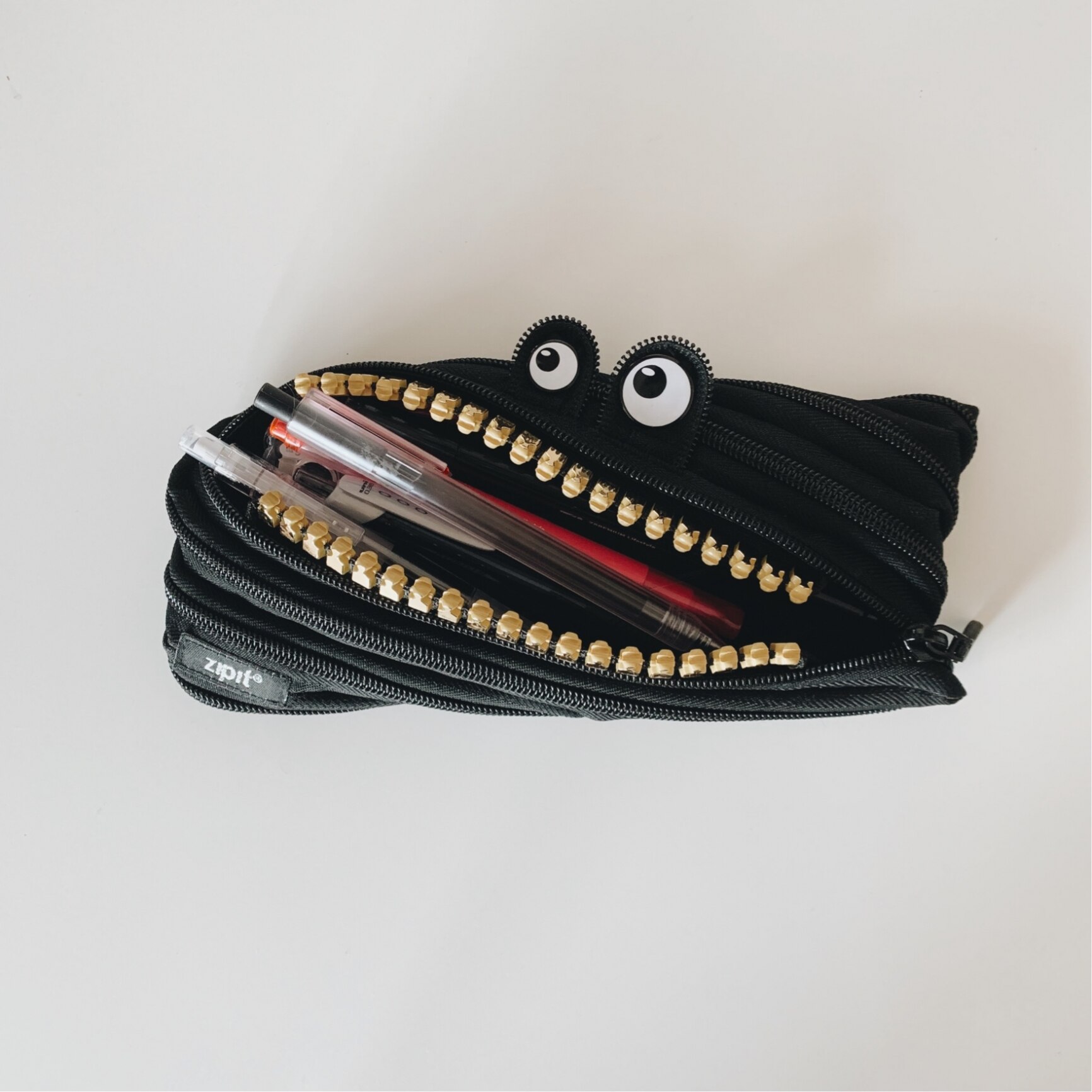 ペンケース ポーチ Zipit ジップイット Monster Pouch モンスターポーチ ペンケース 筆箱 ペンポーチ メール便配送