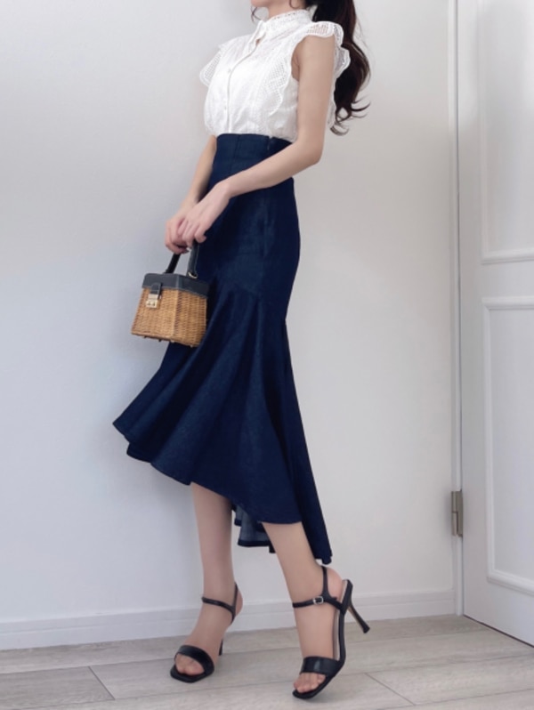 SALE／50%OFF】ハイウエストヘムボリュームスカート SNIDEL スナイデル  