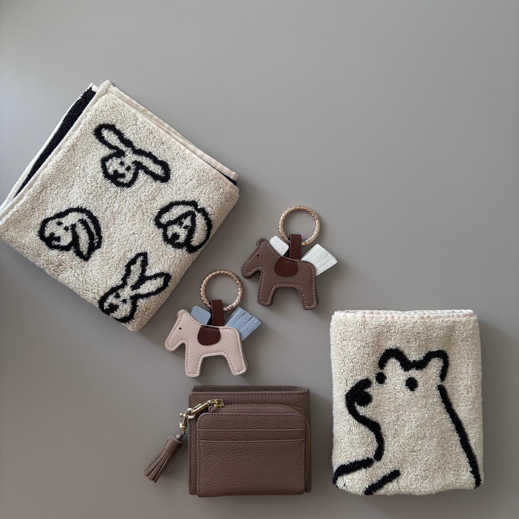 WARMGREYTAIL BUNNY BUNNY HAND TOWEL CREAM 韓国 ブランド 雑貨