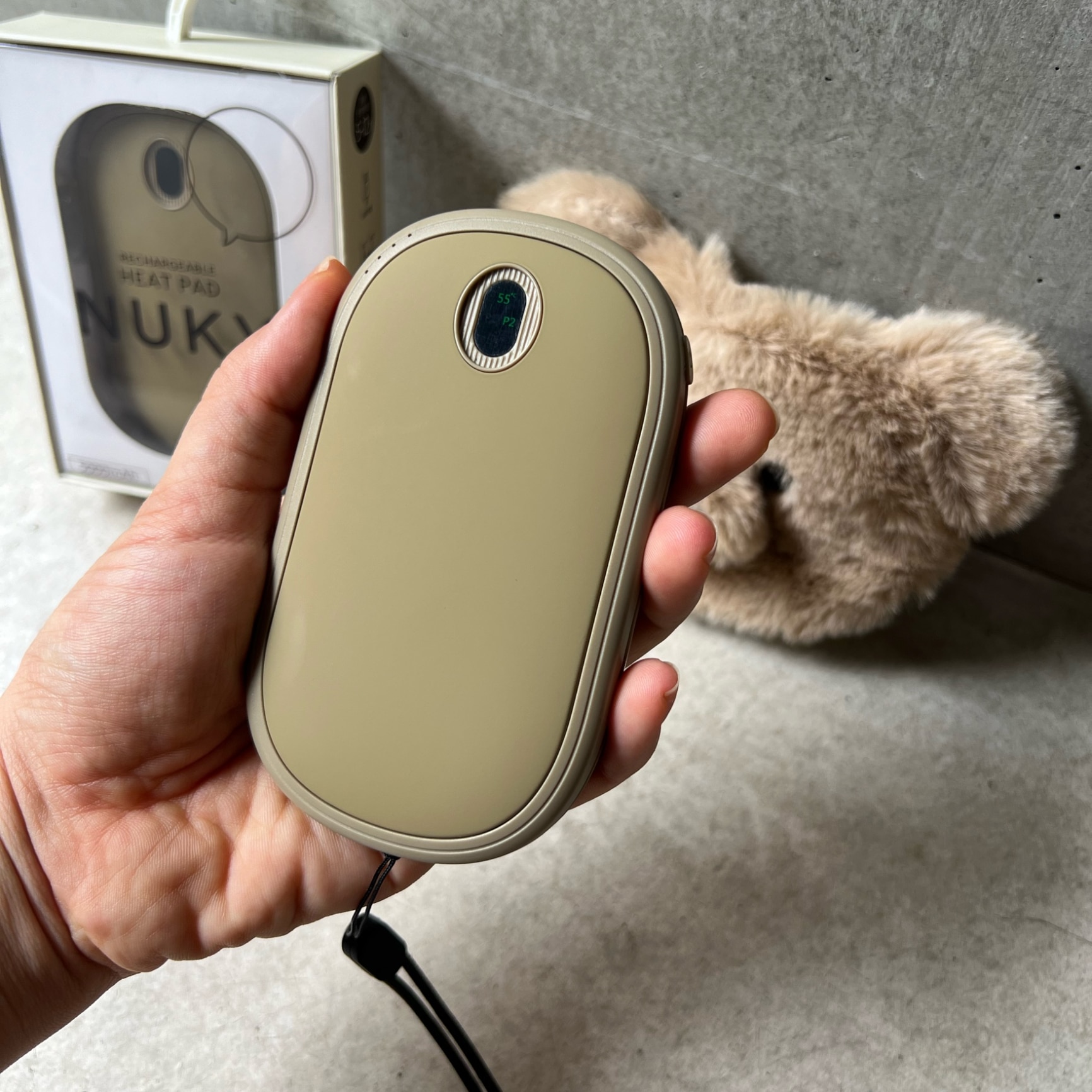 充電式 カイロ 電気カイロ 電子 繰り返し使える 両面 片面 充電 かわいい エコカイロ NUKY くり返し使える 充電 カイロ シンプル 可愛い 速熱 55℃ 45℃ 5000mAh モバイル 大容量 バッテリー 節電 ギフト クリスマス プレゼント 贈り物 - メイン画像 1