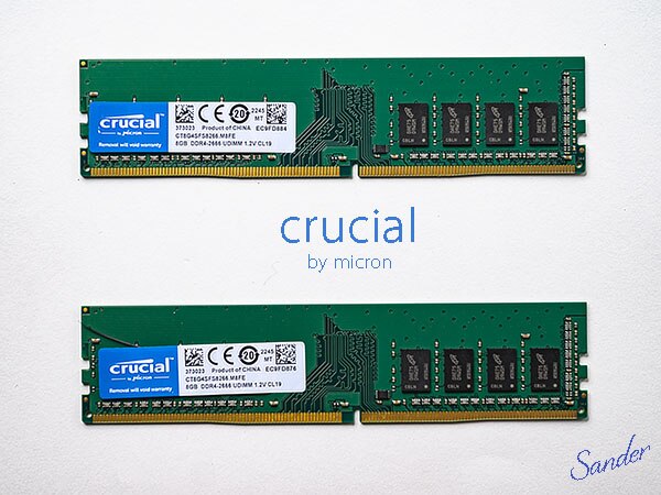 Crucial(Micron製) デスクトップPC用メモリ PC4-21300(DDR4-2666) 8GB