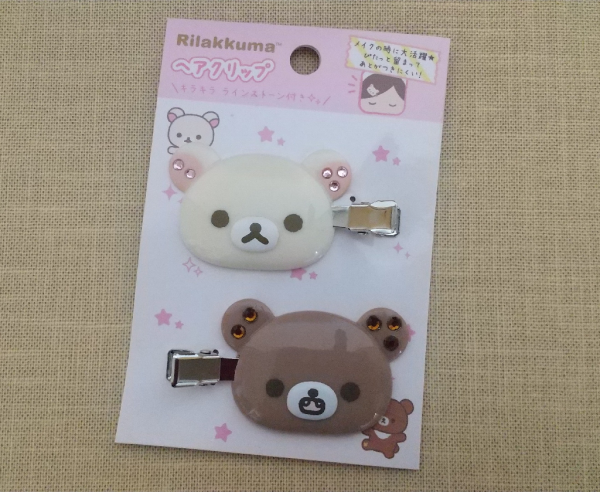 リラックマ ヘアクリップ コリラックマ&チャイロイコグマ ヘアピン
