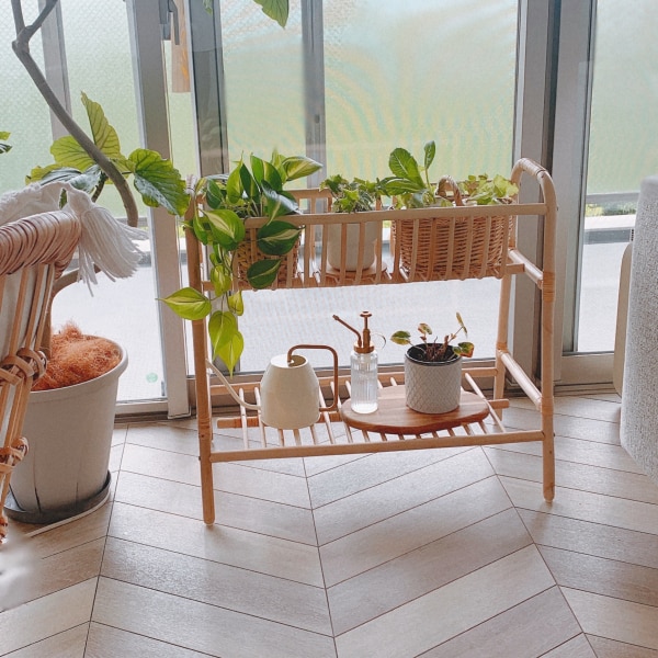 IKEA イケア プラントスタンド 籐 高さ60cm n90455374 BUSKBO 