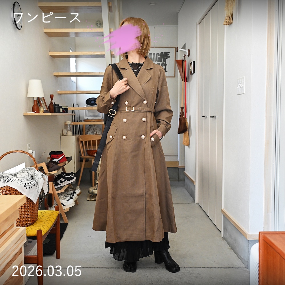楽天限定】トレンチワンピース【ninaty ニナティ】tocco closet(トッコ