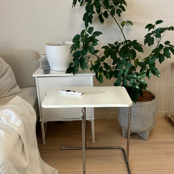 IKEA】RIAN/リーアン サイドテーブル ホワイト50x30 cm