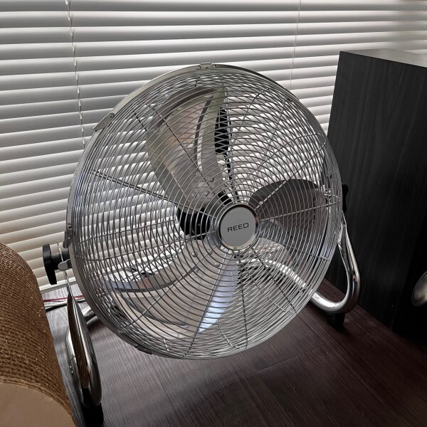 扇風機 ReeD フロアファン 40cm メタリックシルバー RD-AYF400-SR 
