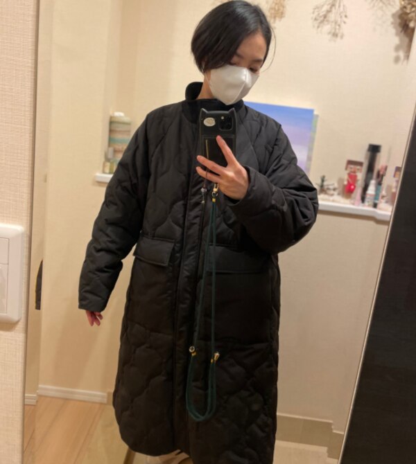 SALE／50%OFF】MICA&DEAL MICA&DEAL/リブスタンドネックダウンコート 