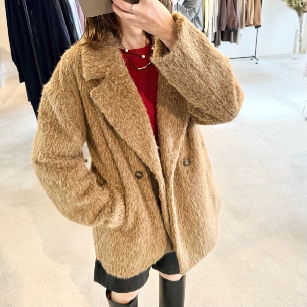 シャギーコートジャケット SALE 8900円→7900円→FINALSALE 6900円
