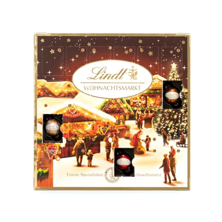 Lindt リンツ チョコレート サンタクロース フランスの古い広告