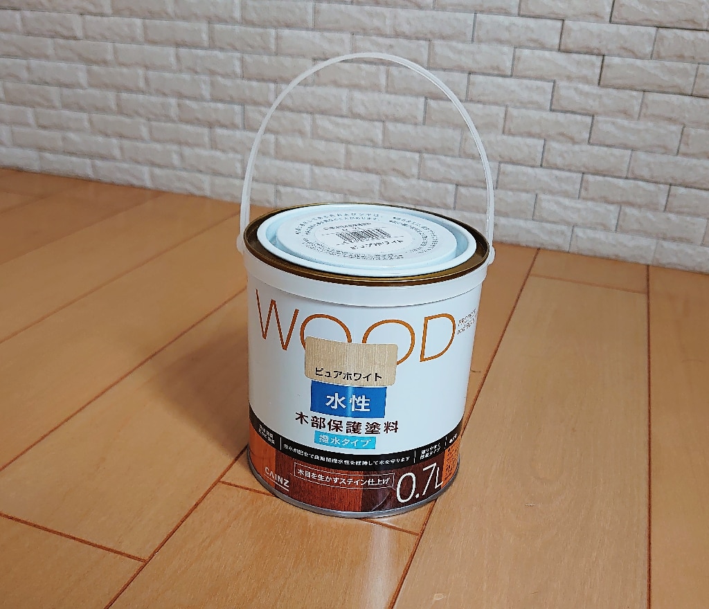 カインズ WOOD水性木部保護塗料 ピュアホワイト 0.7L