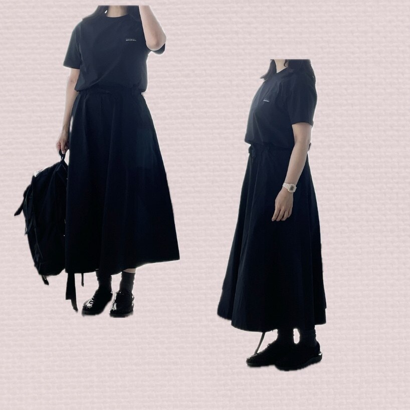 サウザンドマイル　フレアスカート　メッシュポーチ付き FREAK'S STORE スカート THOUSAND MILE × STORE/サウザンド