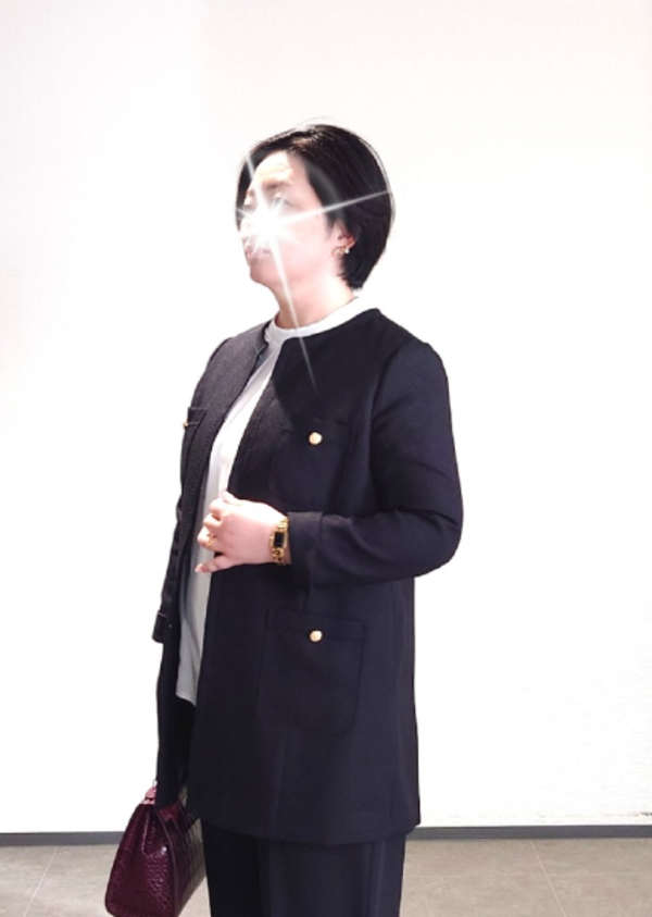 スーツ パンツ フォーマル レディース 入学式 卒業式 ツイード調