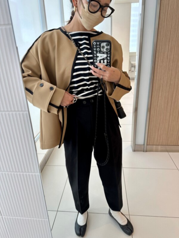 cen.made in Japan/パイピングコート(11月末〜12月初旬発送） 