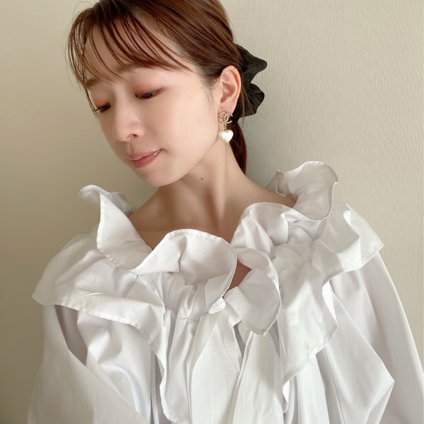 SALE／50%OFF】ラッフルカラーパフブラウス FRAY I.D フレイ 