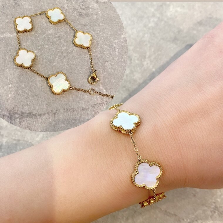 クローバー ブレスレット オニキス 5p 楽天市場】クローバー