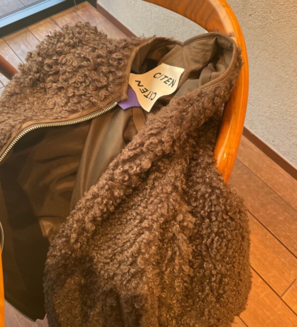 SALE／30%OFF】CITEN ＜CITEN＞ ノーカラー ボアジャケット 