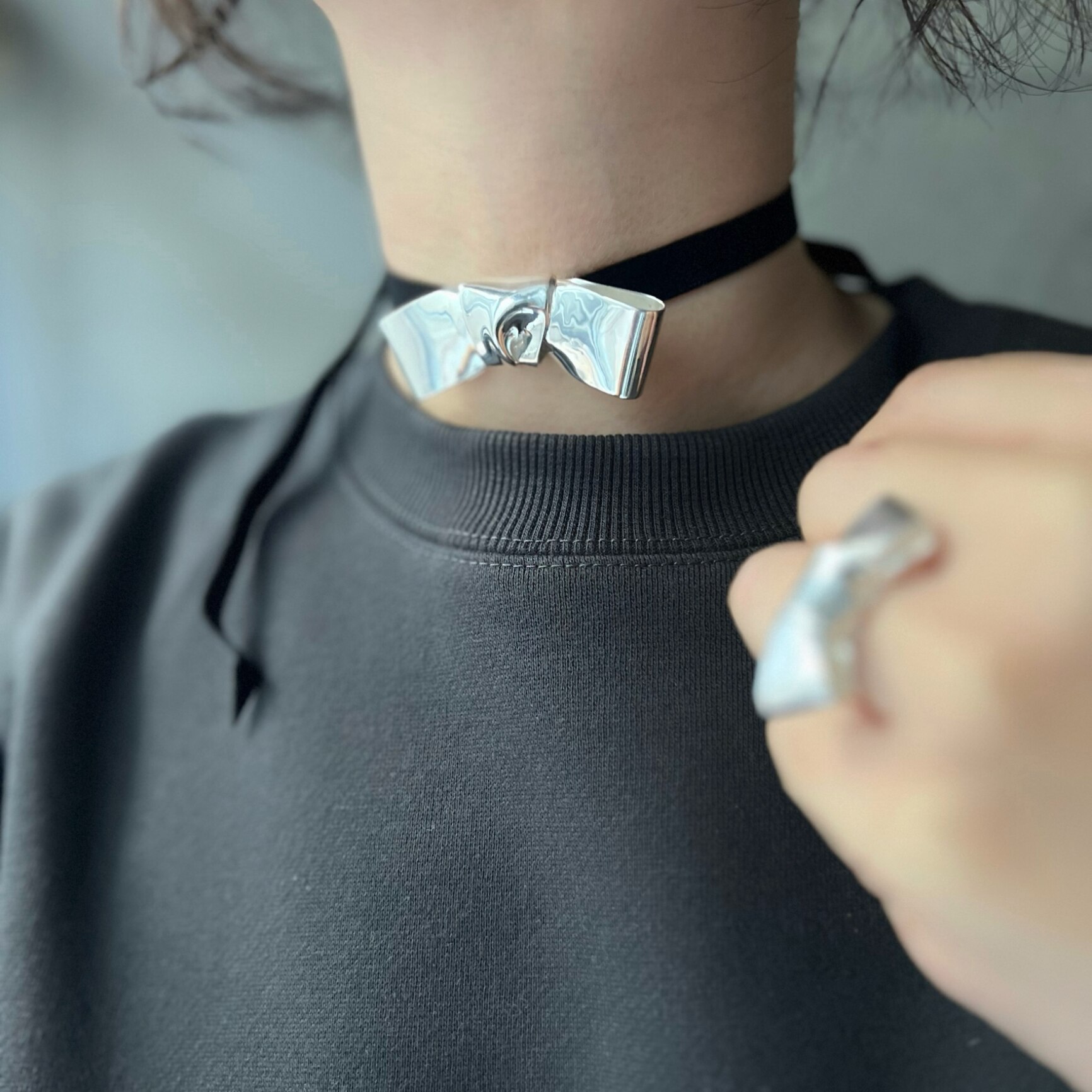 【SALE／40%OFF】ANNIKA INEZ LARGE CRAVAT NECKLACE エリオポール アクセサリー・腕時計 ピアス シルバー【送料無料】