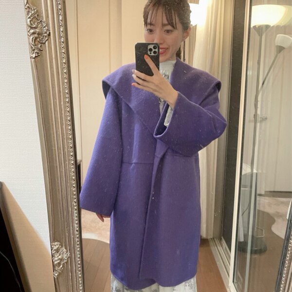 SALE／50%OFF】Mila Owen ビックカラー接結シャギーコート ミラ  