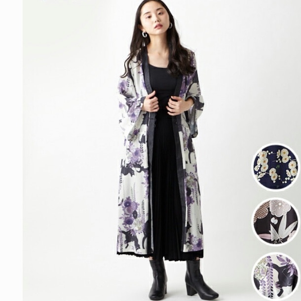 セール70%オフ】オヨメ・花天井・スカーフローズ着物ガウン公式