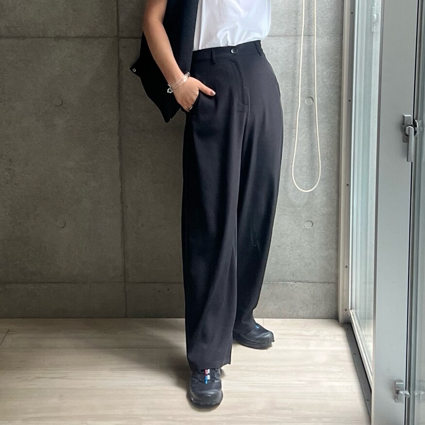 【限定！15%OFFクーポン×FAIRで4,206円】[全骨格◎体型拾わず美脚見え]ツイルカーブパンツ レディース パンツ カーブパンツ バレルレッグ バレルレッグパンツ 体型カバー スラックス 通勤 オフィス ツイル 低身長 高身長 骨格ストレート[一部先行予約受注]