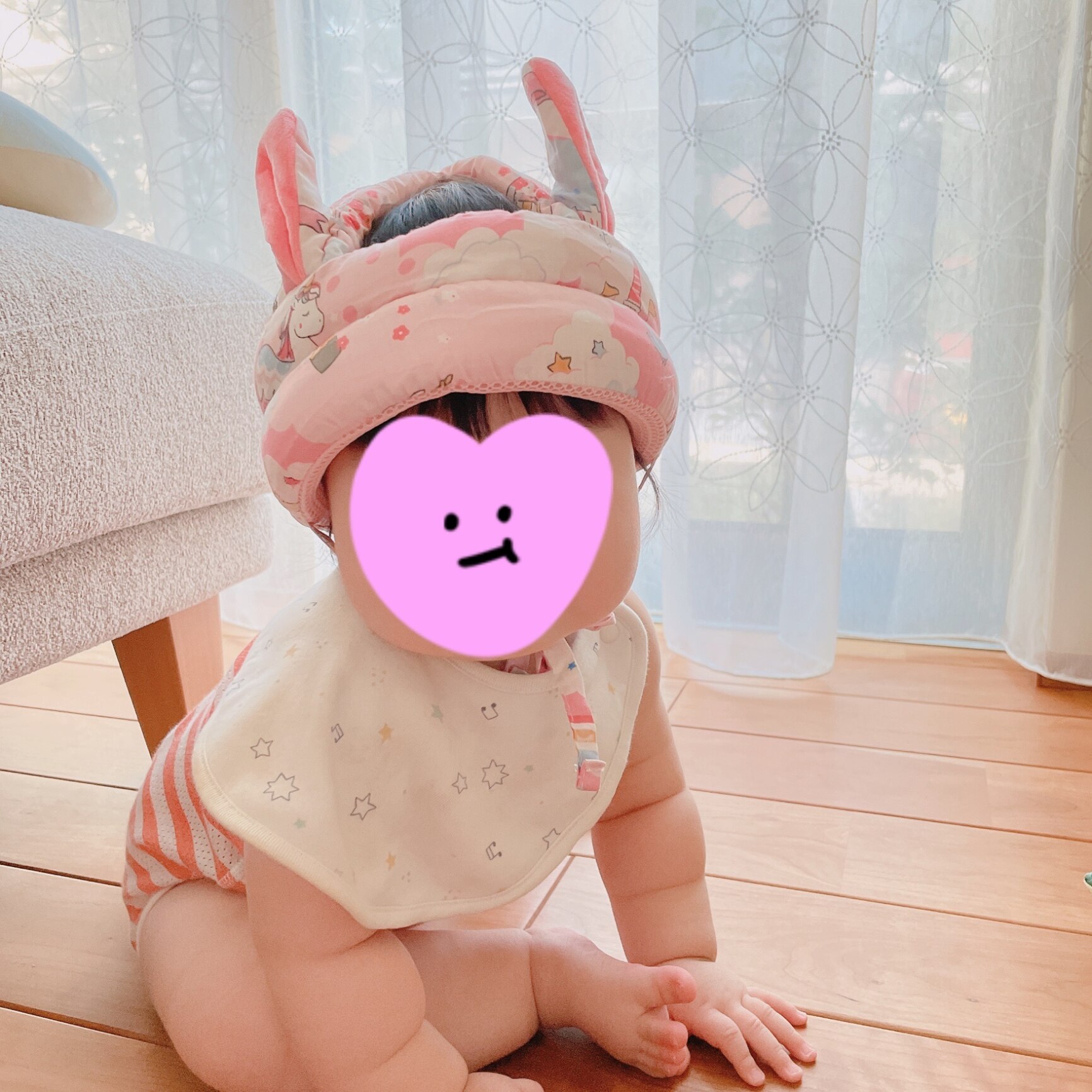 【楽天1位】赤ちゃん ベビーヘルメット セーフティ 子供 ヘルメット うさ耳 付き 子供用 ヘッドガード 衝撃緩和 クッション 転倒防止 ...