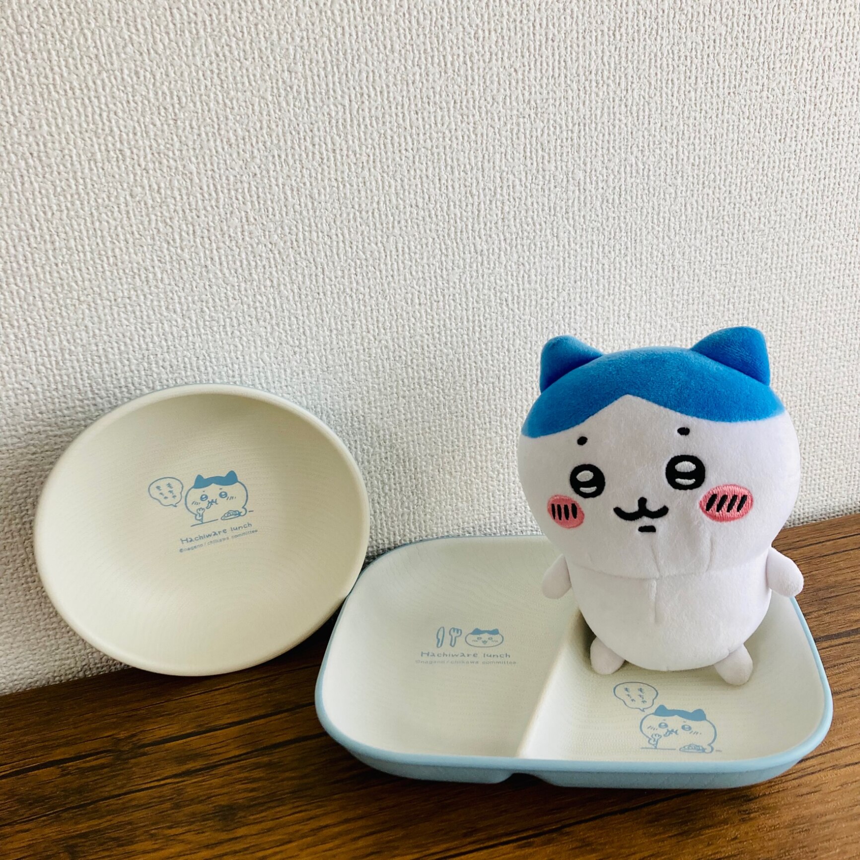 ちいかわ飲茶　セラミックプレートセット ちいかわ うさぎ ハチワレ プレート 皿 セラミック 3枚セット
