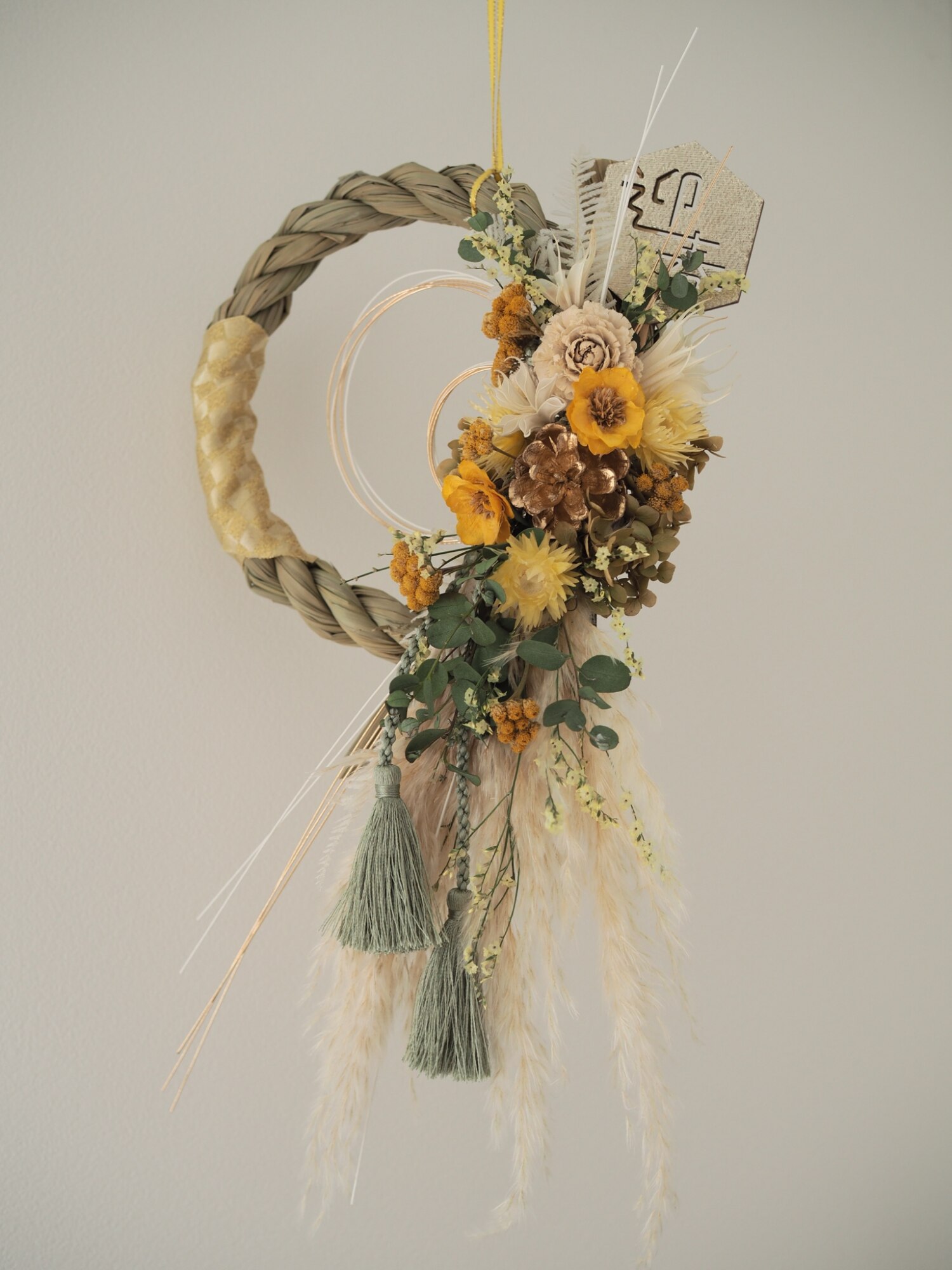 特大100cm新年を寿ぐ sold outお正月♡しめ縄♡しめ縄飾り♡しめ縄リース