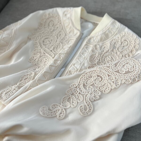 SALE／60%OFF】GRACE CONTINENTAL 刺繍オーガンブルゾン グレース 