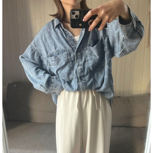 テンセル デニム シャツ レディース デニムシャツ ダンガリーシャツ 