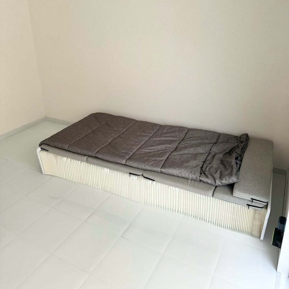 ベッド 折りたたみ ペーパーベッド セミシングル 幅85cm 耐荷重