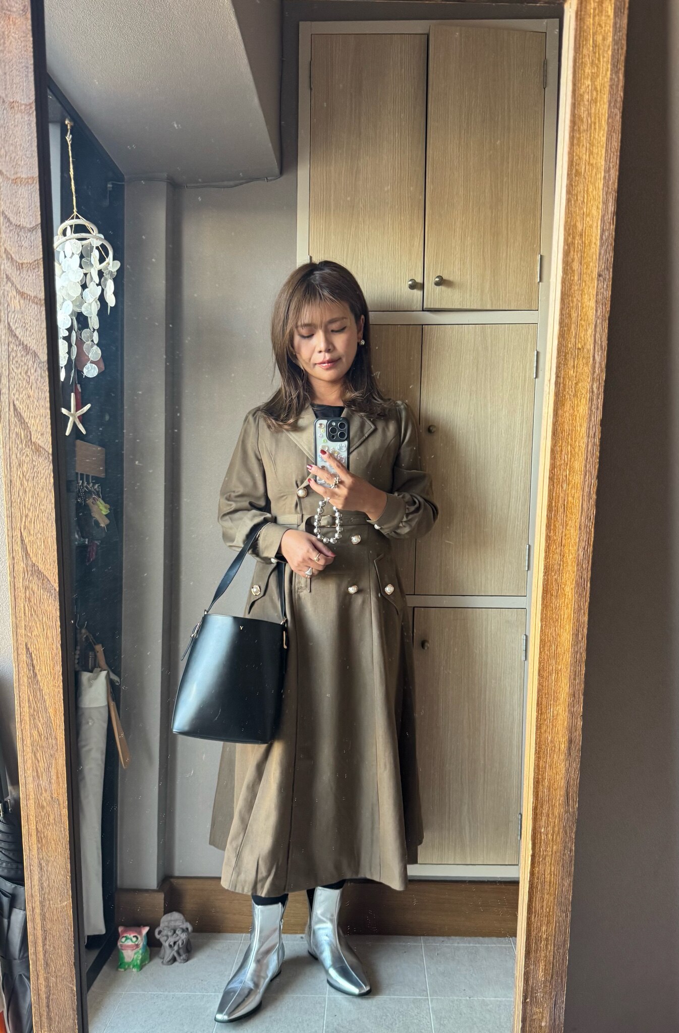 楽天限定】トレンチワンピース【ninaty ニナティ】tocco closet(トッコ