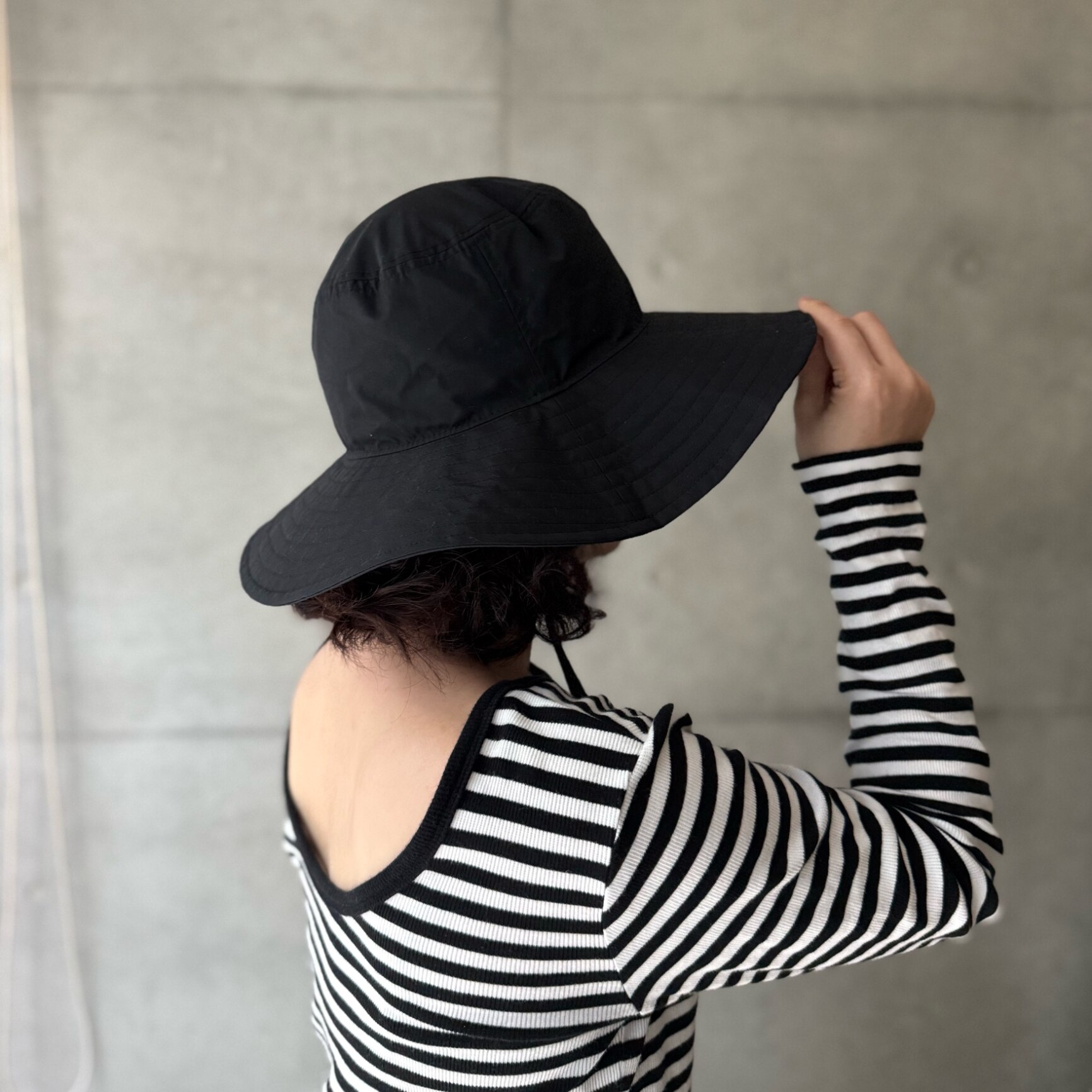 UNITED ARROWS green label relaxing 【別注】＜NEW ERA＞ワイドブリム ハット3 -撥水- ユナイテッドアローズ グリーンレーベルリラクシング 帽子 ハット ブラック【送料無料】
