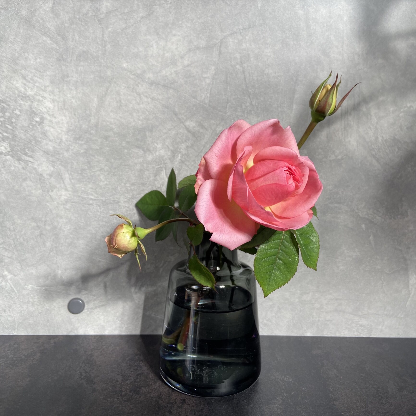 花瓶 ホルムガード フローラ ガラス フラワーベース 一輪挿し12cm H12