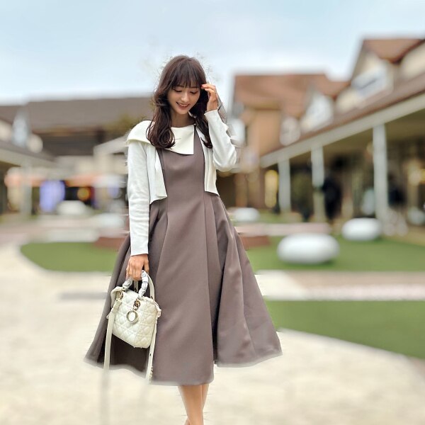 SALE／50%OFF】CELFORD ホールドカラーフレアドレス セルフォード  