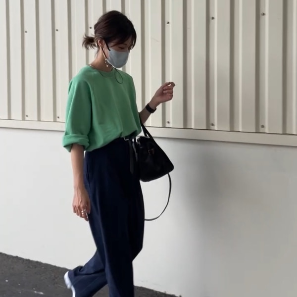 SALE／50%OFF】6(ROKU) ＜6(ROKU)＞COTTON SWEAT COLOR SHORT SLEEVE 