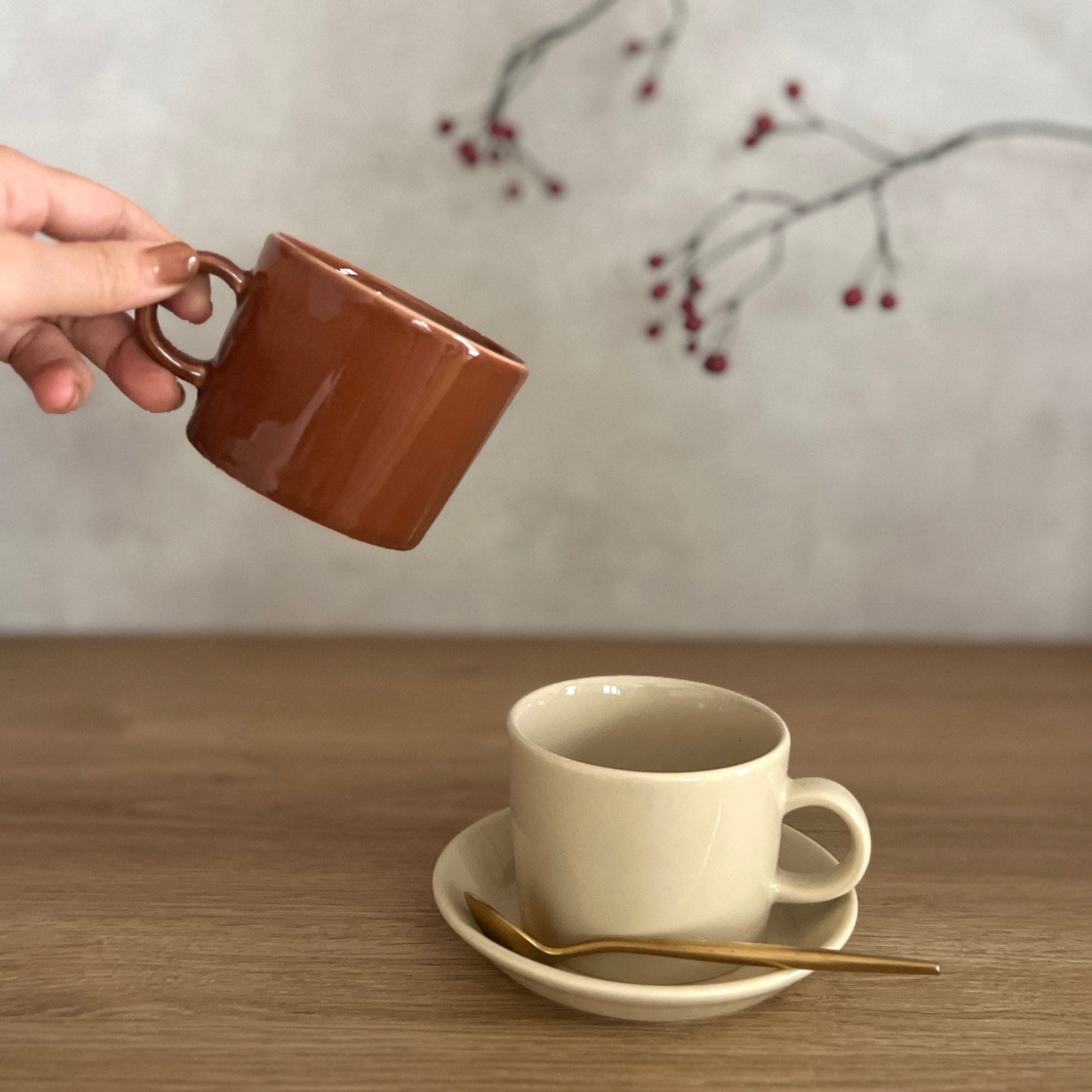 【未使用】イッタラ ティーマ ティーカップ2個セット ティーマ カップ＆ソーサー ホワイト（イッタラ／iittala） フリー