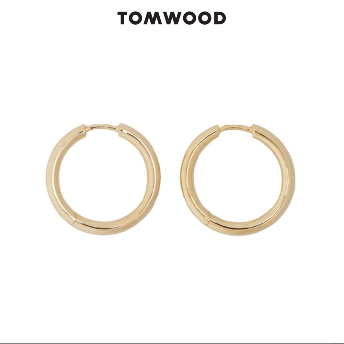 TOMWOOD トムウッド ピアス Classic Hoop Medium Gold クラシック