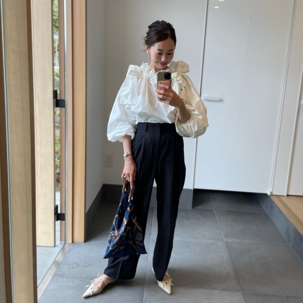 SALE／40%OFF】ショルダーリボンギャザーブラウス CELFORD セル 